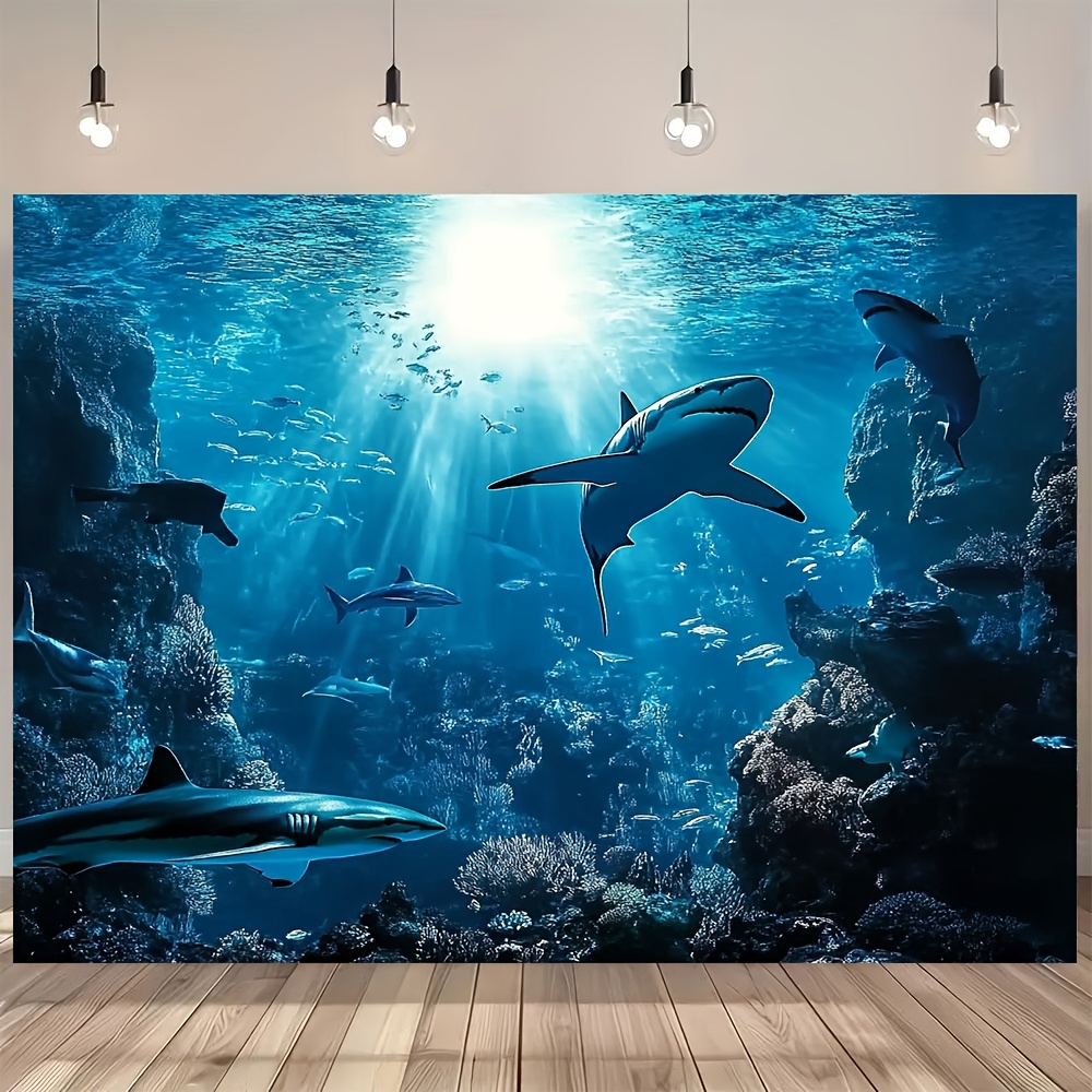 Marine Aquarium - نسيج جداري مذهل لأسماك القرش في