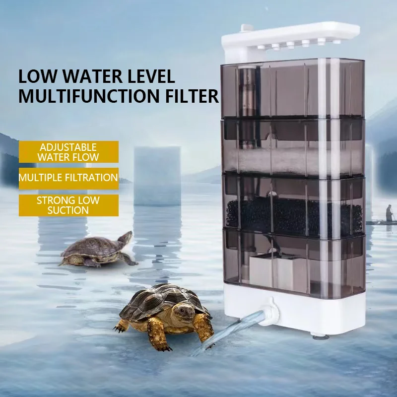 Reef Tank Filter - 3-In-1 حوض السمك هادئ الأسماك السلاحف