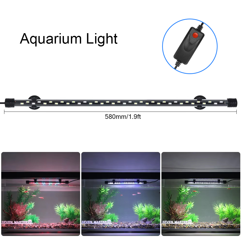 Aquarium Marine Lights - 58 سنتيمتر حوض السمك ضوء LED