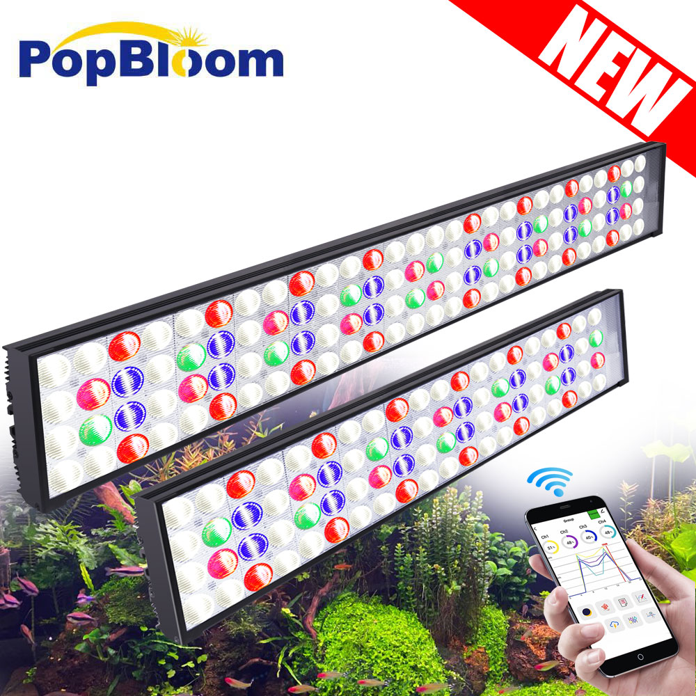 مصباح LED للإضاءة الكاملة الطي - مراجعة Aquarium Marine Lights وسعره