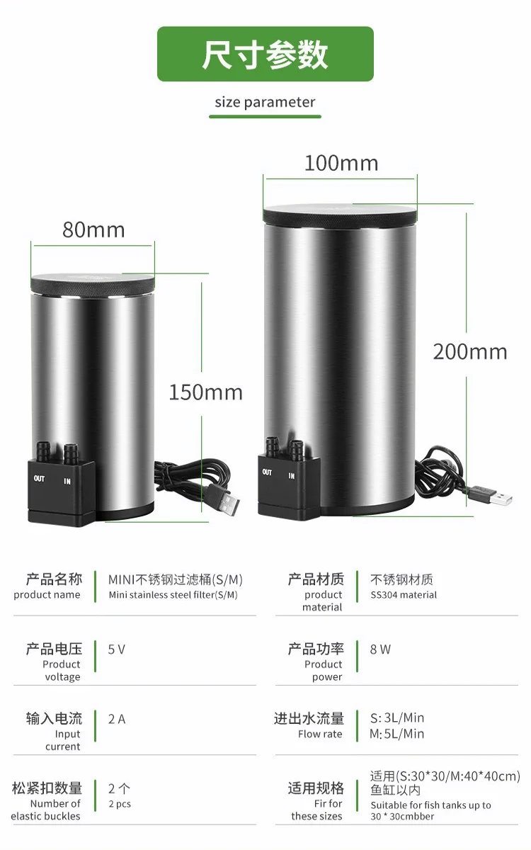 فلتر حوض أسماك مكتبي صامت مع م - مراجعة Reef Tank Filter وسعره