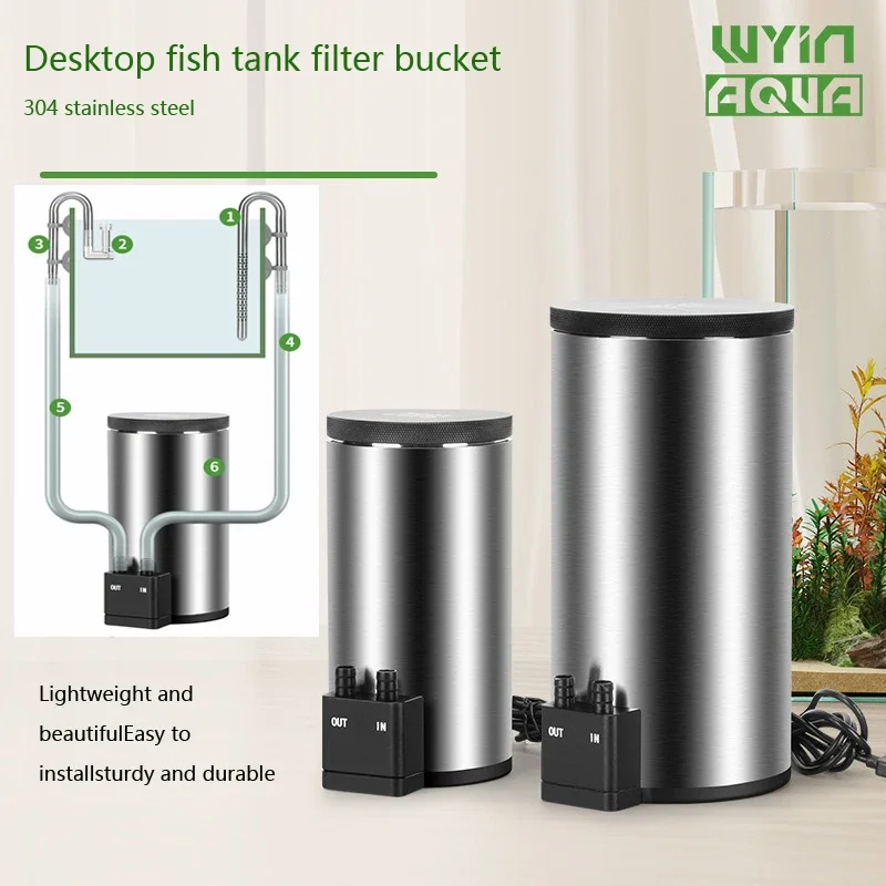 فلتر حوض أسماك مكتبي صامت مع م - مراجعة Reef Tank Filter وسعره
