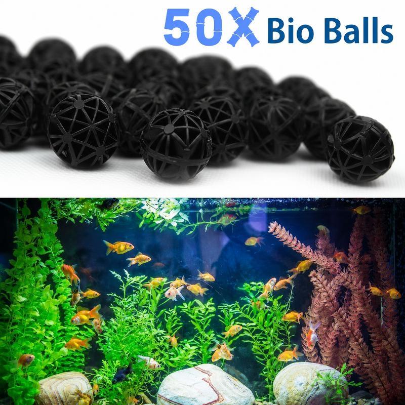 50 قطعة من كرات الفلتر البيولو - مراجعة Marine Fish Tank وسعره