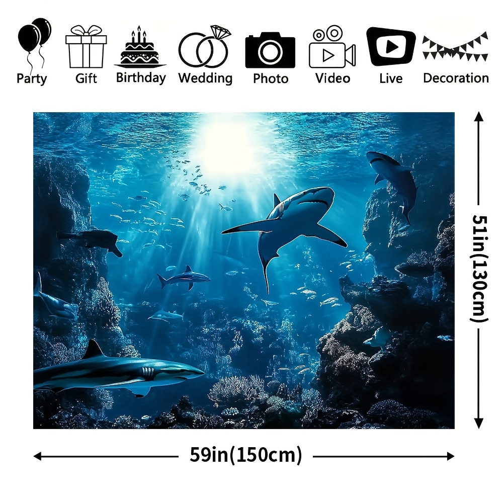 نسيج جداري مذهل لأسماك القرش ف - مراجعة Marine Aquarium وسعره