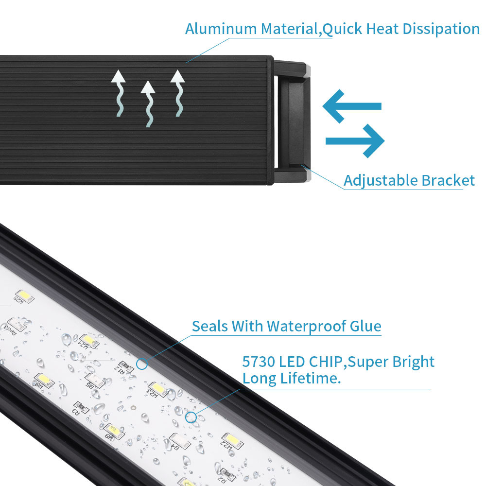 سطوع قابل للتعديل لضوء دعامة خ - مراجعة Reef Lighting وسعره