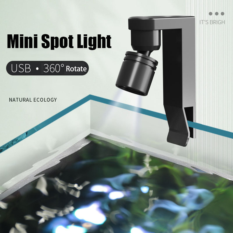 USB المشبك ضوء مقاوم للماء أبي - مراجعة Aquarium Marine Lights وسعره