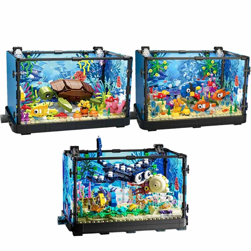مجموعة مكعبات بناء حوض السمك م - مراجعة Marine Aquarium وسعره