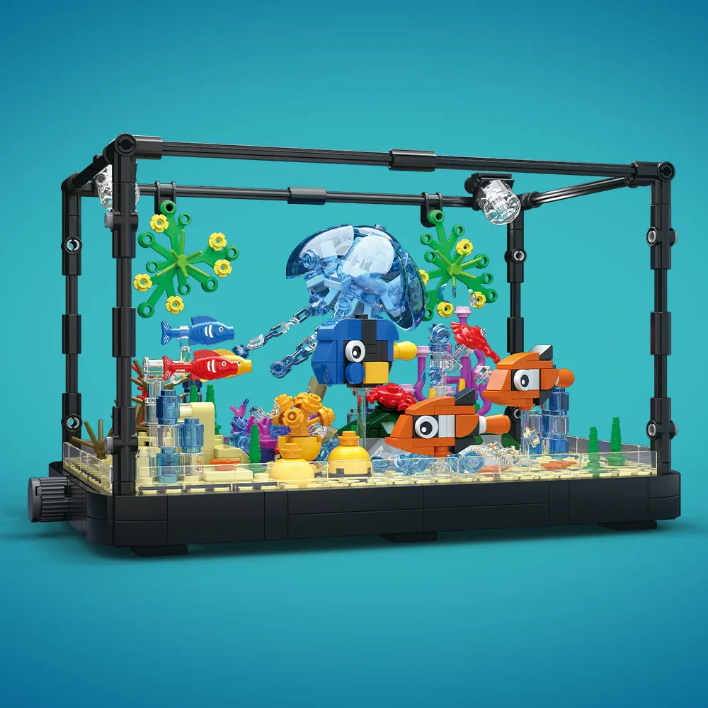 مجموعة مكعبات بناء حوض السمك م - مراجعة Marine Aquarium وسعره