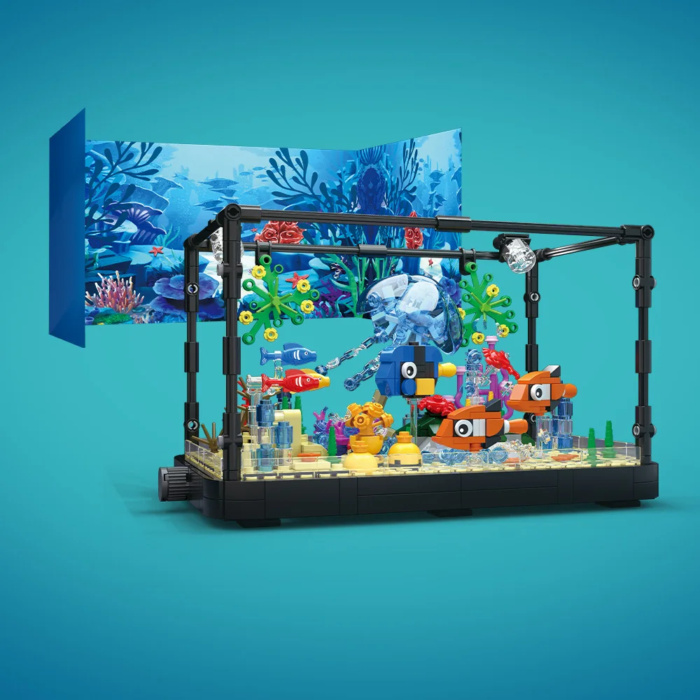 مجموعة مكعبات بناء حوض السمك م - مراجعة Marine Aquarium وسعره