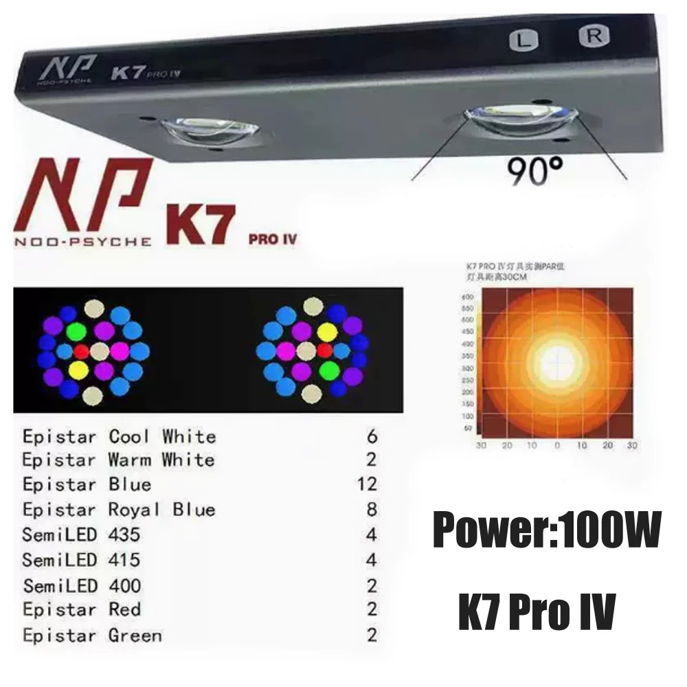 ضوء حوض السمك LED من نوع Noops - مراجعة Saltwater Tank وسعره
