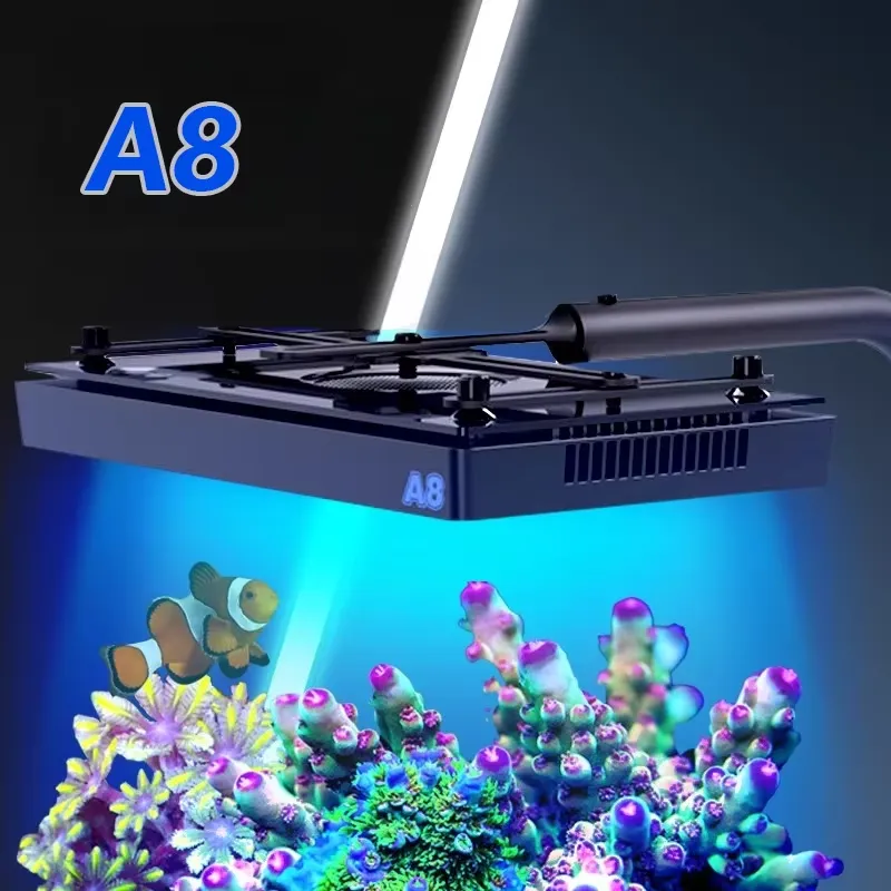 إضاءة LED للأحواض المائية A8SE - مراجعة Marine Fish Tank وسعره